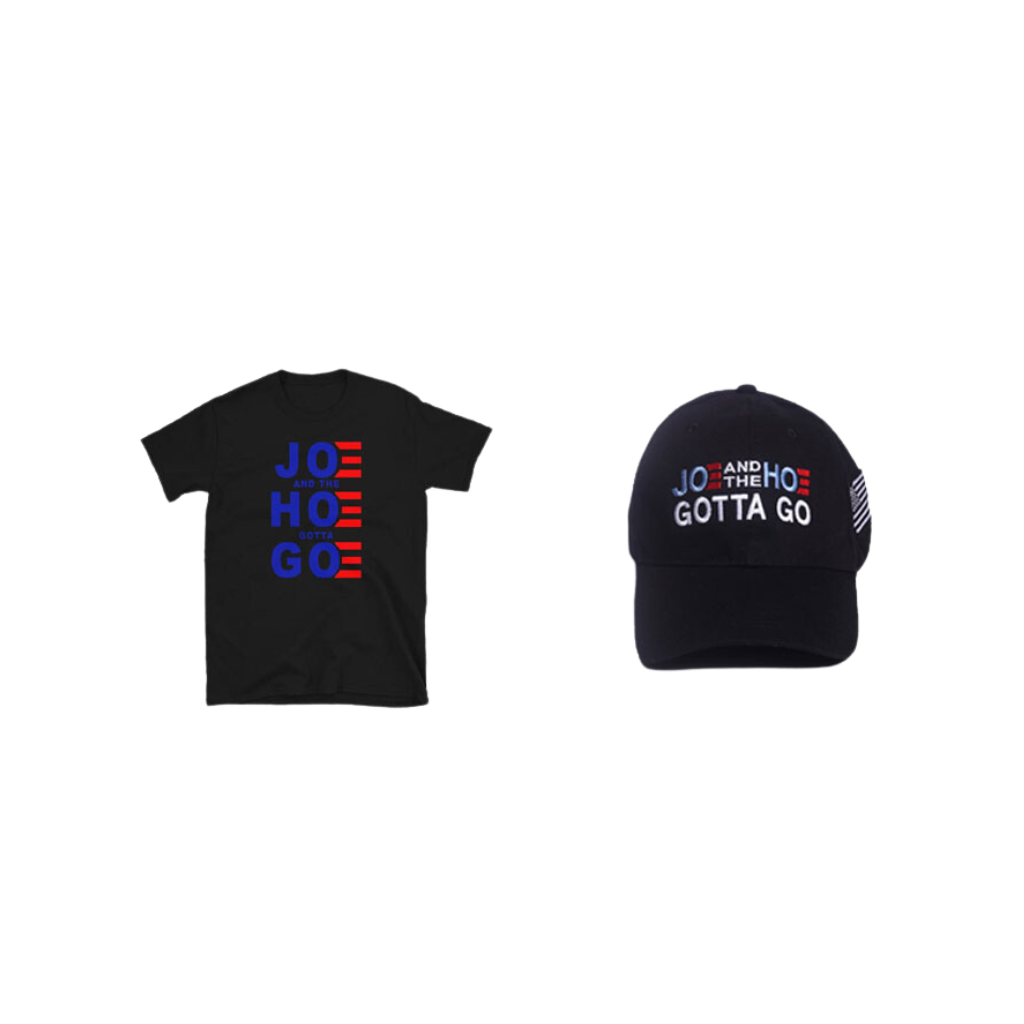 Joe And The Hoe Gotta Go Authentic Cotton Black T-Shirt and Hat Combo