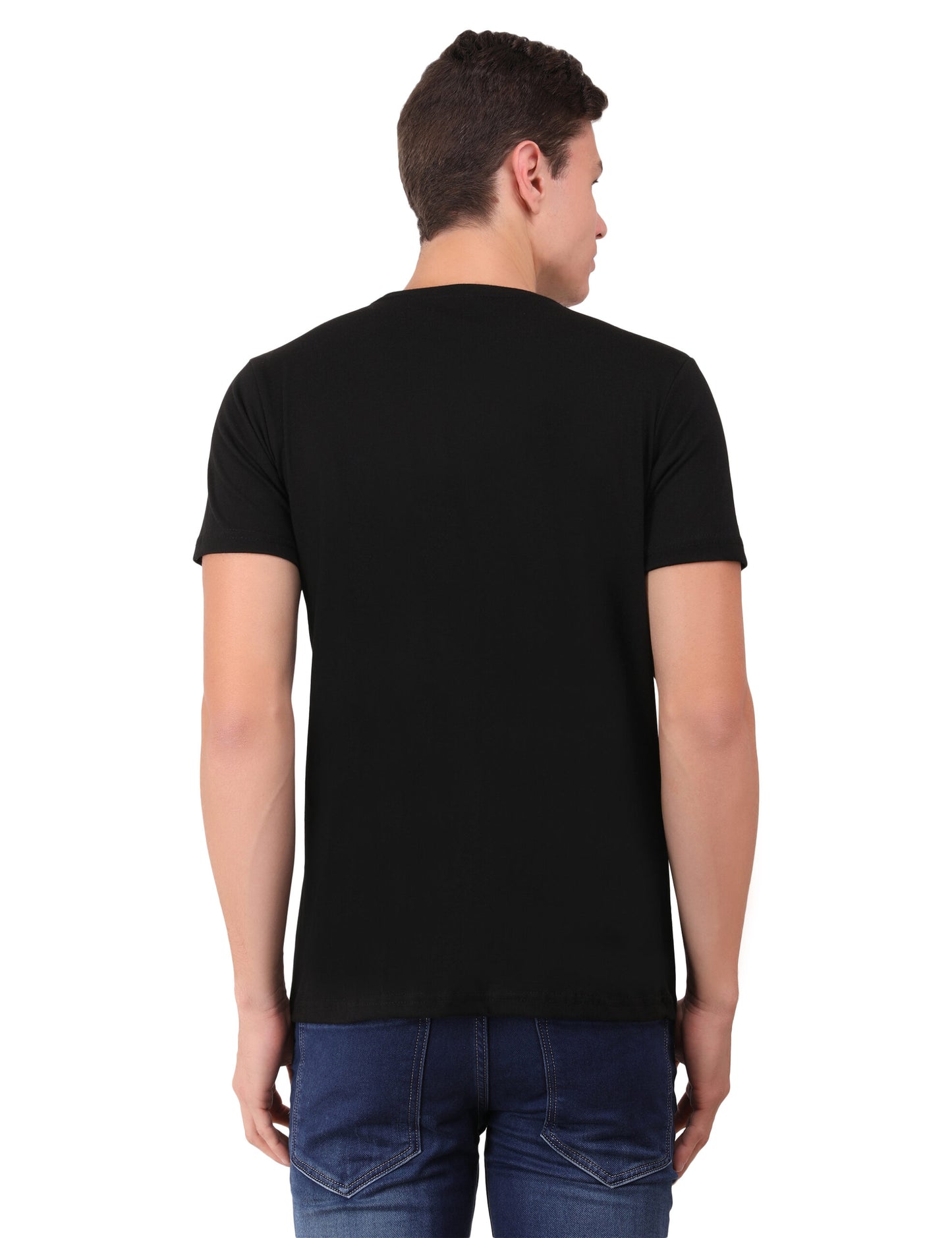 In God We Trust *Guns Are Just Backup* Authentic Cotton Black T-Shirt